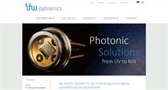 Desktop Screenshot of ifw-optronics.de